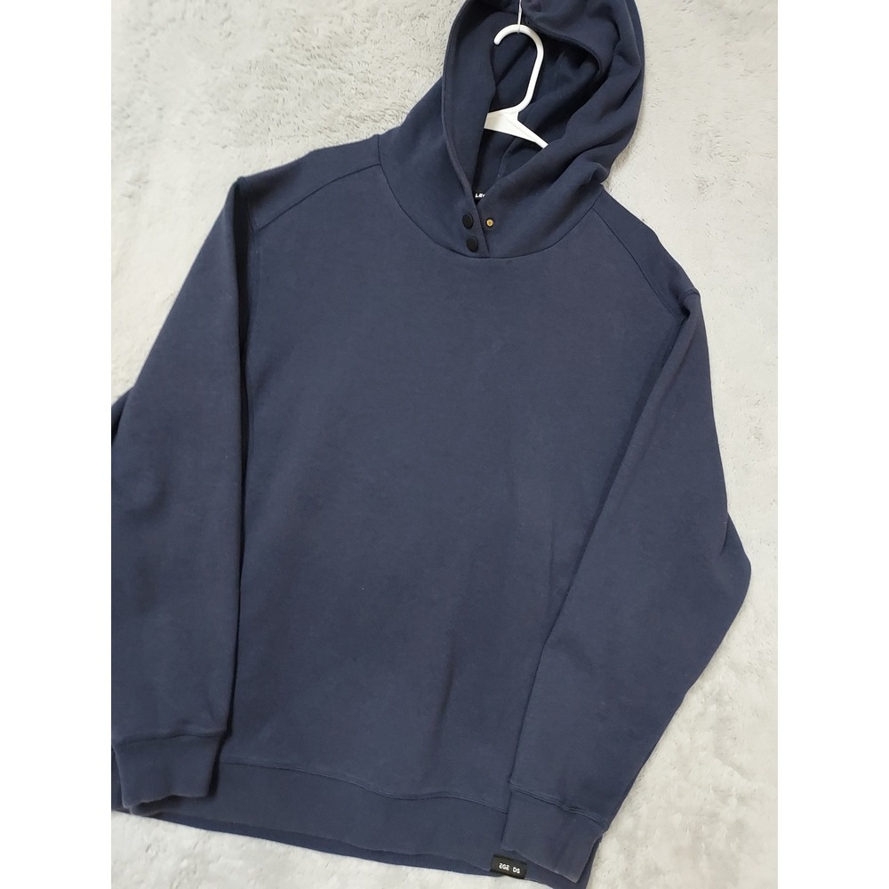 Legends Hoodie Mens XL Highland Henley Button Neck Navy Blue Performance Stretch